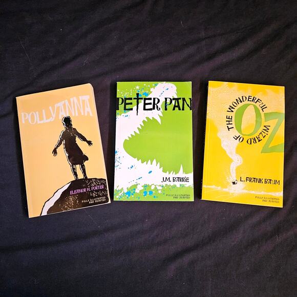 Dalmation Press Books Lot of 3 Pollyanna Peter Pan and Wizard of Oz Classics - Picture 1 of 11
